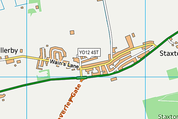 YO12 4ST map - OS VectorMap District (Ordnance Survey)