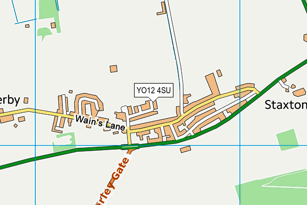 YO12 4SU map - OS VectorMap District (Ordnance Survey)