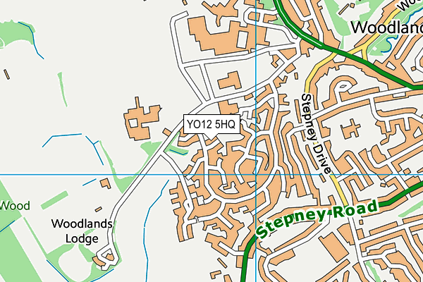 YO12 5HQ map - OS VectorMap District (Ordnance Survey)