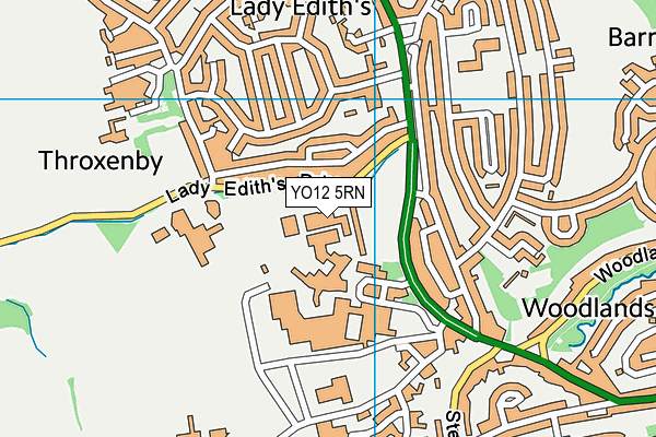 Scarborough Tech (Lady Edith Drive Campus) (Closed) map (YO12 5RN) - OS VectorMap District (Ordnance Survey)