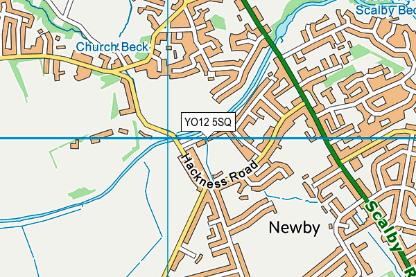 YO12 5SQ map - OS VectorMap District (Ordnance Survey)