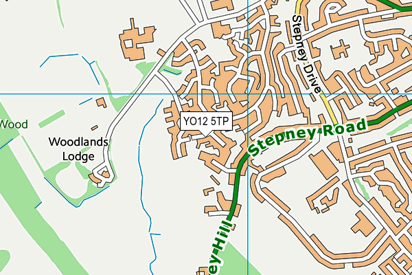 YO12 5TP map - OS VectorMap District (Ordnance Survey)