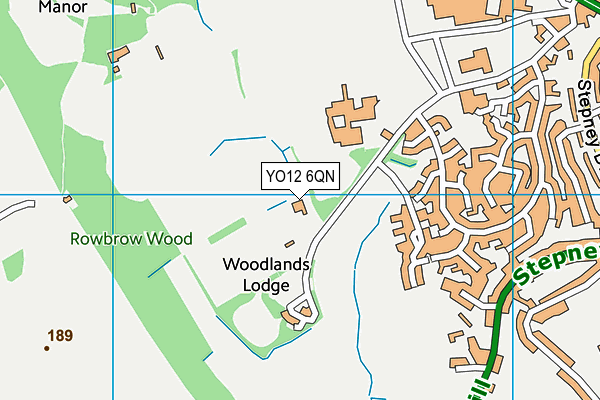 The Woodlands Academy map (YO12 6QN) - OS VectorMap District (Ordnance Survey)