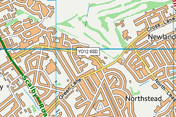 YO12 6SD map - OS VectorMap District (Ordnance Survey)