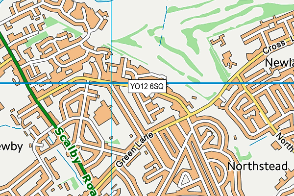 YO12 6SQ map - OS VectorMap District (Ordnance Survey)