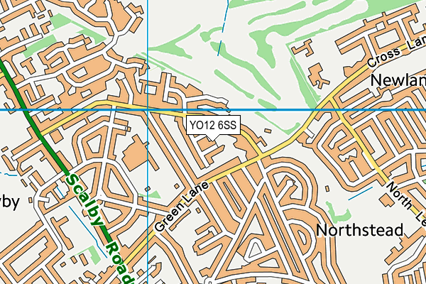 YO12 6SS map - OS VectorMap District (Ordnance Survey)