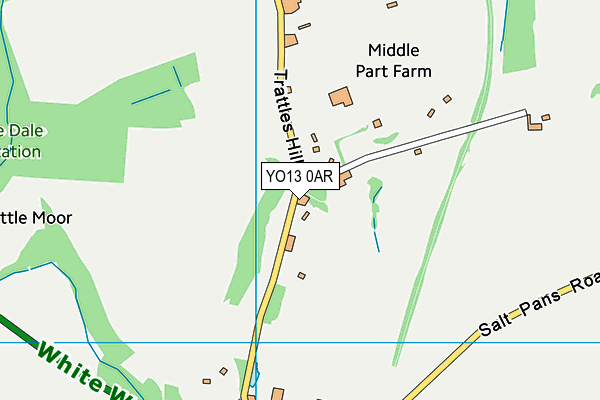 YO13 0AR map - OS VectorMap District (Ordnance Survey)