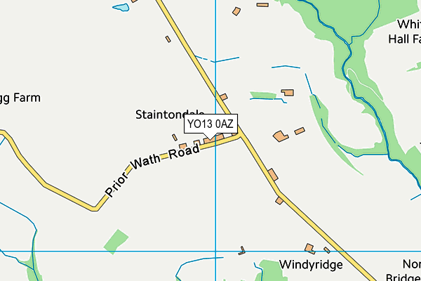 YO13 0AZ map - OS VectorMap District (Ordnance Survey)