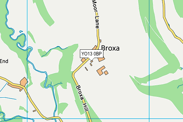 YO13 0BP map - OS VectorMap District (Ordnance Survey)