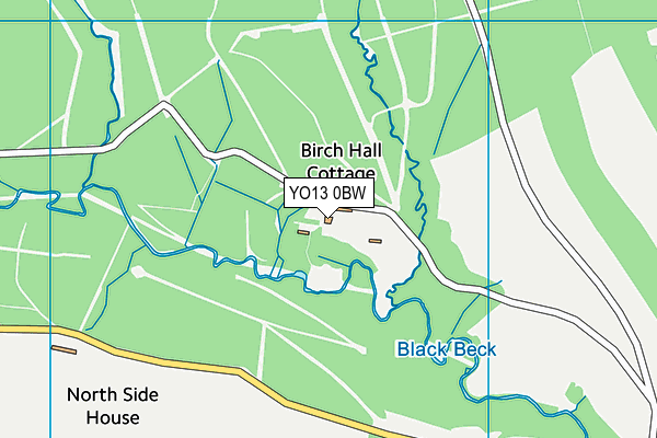 YO13 0BW map - OS VectorMap District (Ordnance Survey)