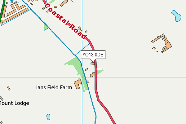 YO13 0DE map - OS VectorMap District (Ordnance Survey)