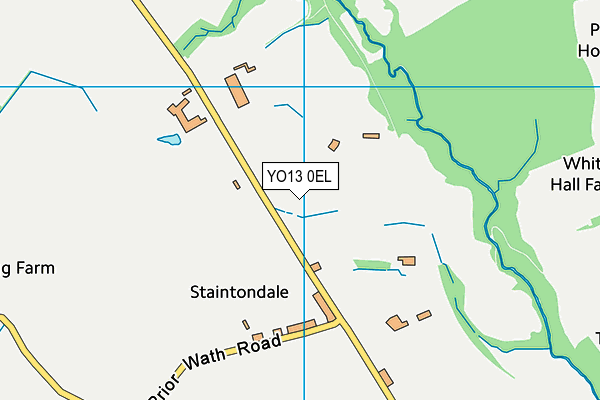 YO13 0EL map - OS VectorMap District (Ordnance Survey)