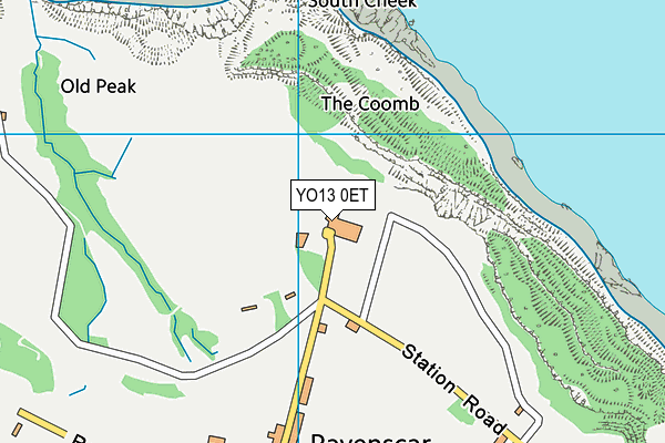 Raven Hall Country House Hotel & Golf Course map (YO13 0ET) - OS VectorMap District (Ordnance Survey)