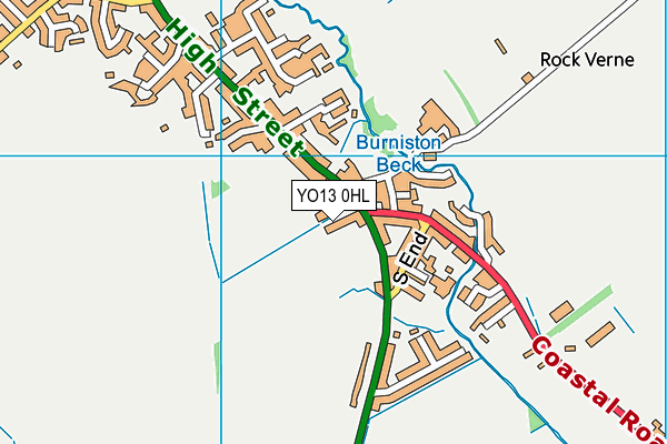 YO13 0HL map - OS VectorMap District (Ordnance Survey)