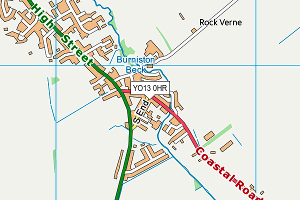YO13 0HR map - OS VectorMap District (Ordnance Survey)