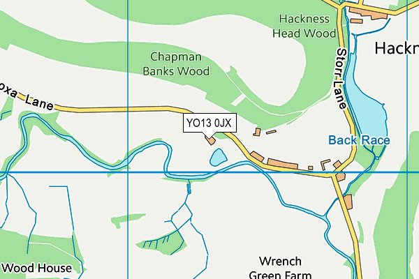 YO13 0JX map - OS VectorMap District (Ordnance Survey)