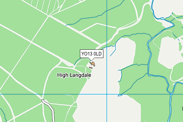 YO13 0LD map - OS VectorMap District (Ordnance Survey)