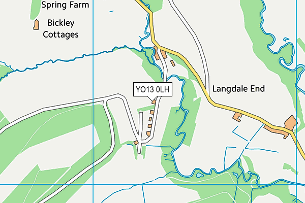 YO13 0LH map - OS VectorMap District (Ordnance Survey)