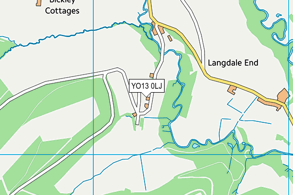 YO13 0LJ map - OS VectorMap District (Ordnance Survey)
