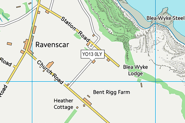 YO13 0LY map - OS VectorMap District (Ordnance Survey)