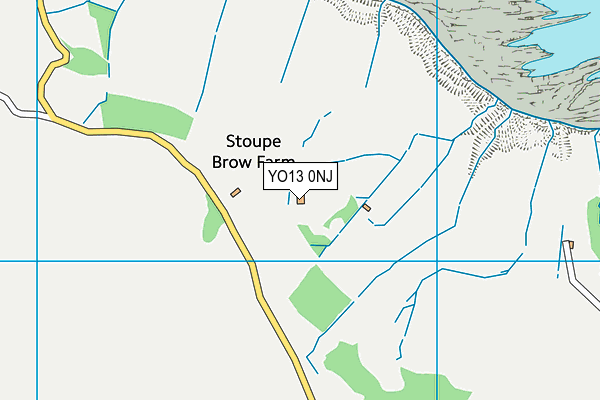 YO13 0NJ map - OS VectorMap District (Ordnance Survey)