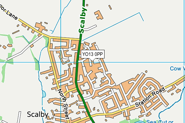 YO13 0PP map - OS VectorMap District (Ordnance Survey)
