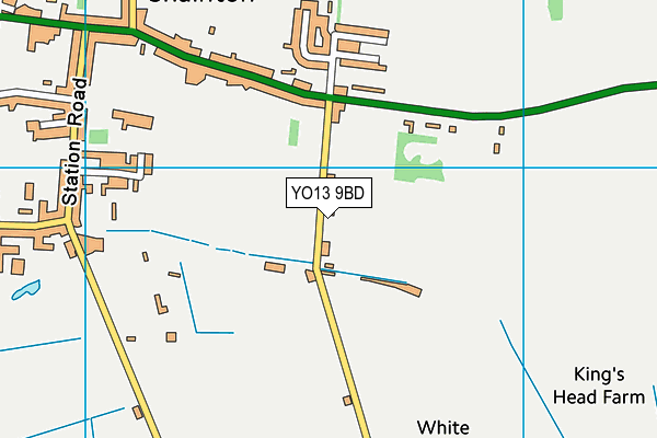 YO13 9BD map - OS VectorMap District (Ordnance Survey)