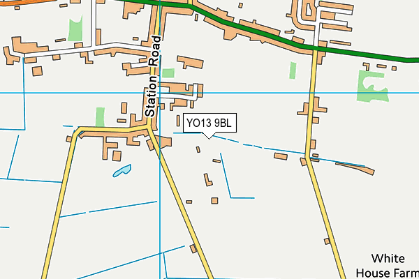 YO13 9BL map - OS VectorMap District (Ordnance Survey)