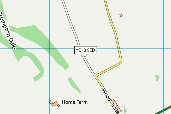 YO13 9ED map - OS VectorMap District (Ordnance Survey)
