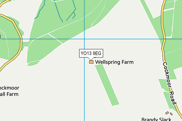 YO13 9EG map - OS VectorMap District (Ordnance Survey)