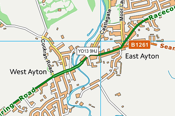 Map of WALKERS FISH RESTAURANT (EAST AYTON) LIMITED at district scale