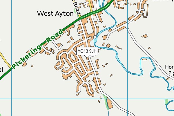 Ayton Sports Association (West Ayton Site) map (YO13 9JH) - OS VectorMap District (Ordnance Survey)