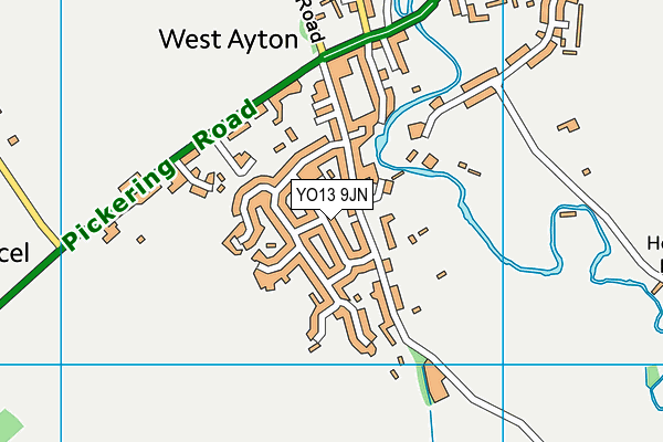 YO13 9JN map - OS VectorMap District (Ordnance Survey)