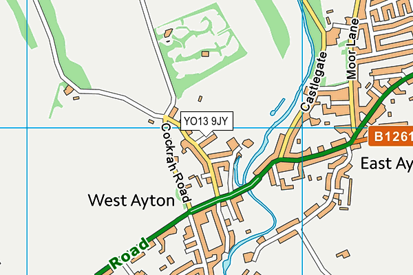 YO13 9JY map - OS VectorMap District (Ordnance Survey)