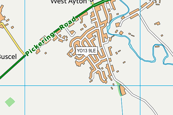 YO13 9LE map - OS VectorMap District (Ordnance Survey)