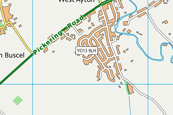 YO13 9LH map - OS VectorMap District (Ordnance Survey)
