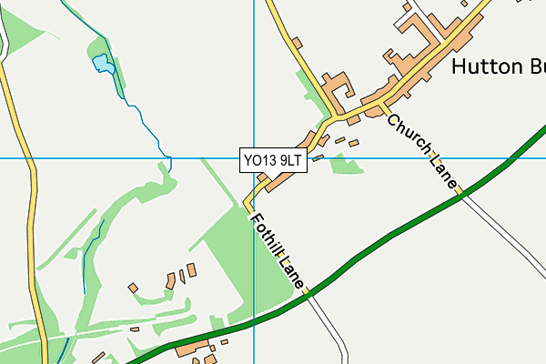 YO13 9LT map - OS VectorMap District (Ordnance Survey)