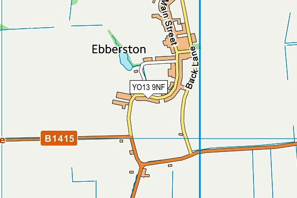 YO13 9NF map - OS VectorMap District (Ordnance Survey)