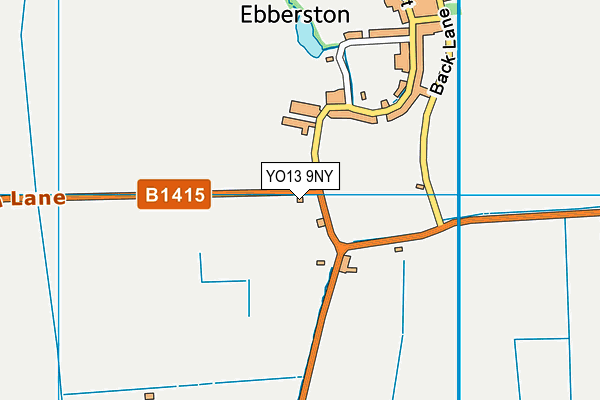 YO13 9NY map - OS VectorMap District (Ordnance Survey)