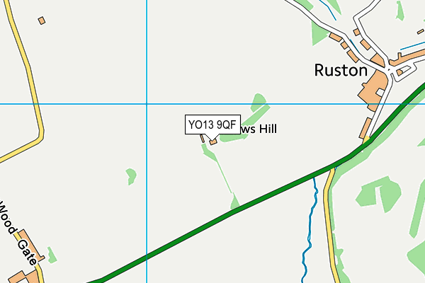 YO13 9QF map - OS VectorMap District (Ordnance Survey)
