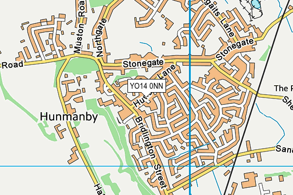YO14 0NN map - OS VectorMap District (Ordnance Survey)