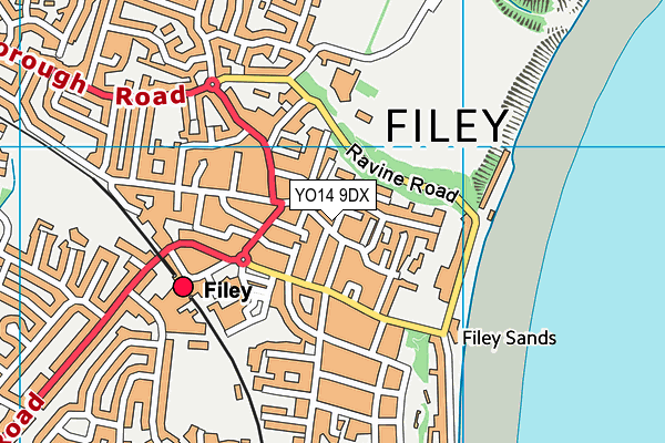 Map of THE STAR FILEY LTD at district scale