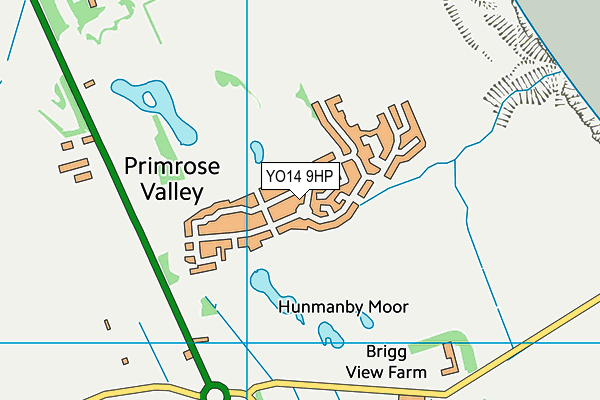 YO14 9HP map - OS VectorMap District (Ordnance Survey)