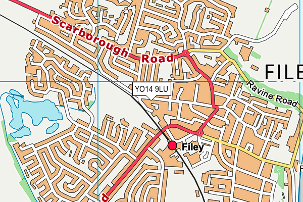 Filey Junior School map (YO14 9LU) - OS VectorMap District (Ordnance Survey)