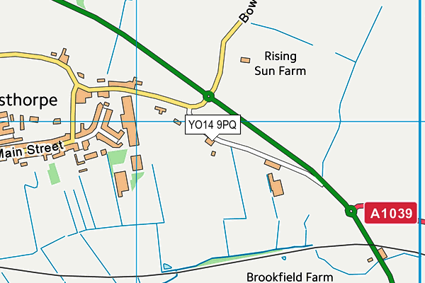 YO14 9PQ map - OS VectorMap District (Ordnance Survey)