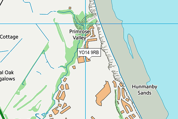 YO14 9RB map - OS VectorMap District (Ordnance Survey)