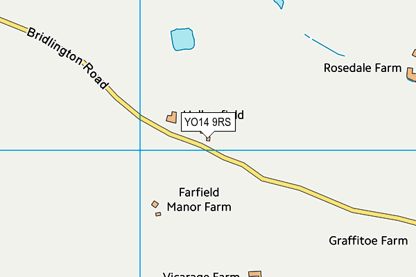YO14 9RS map - OS VectorMap District (Ordnance Survey)