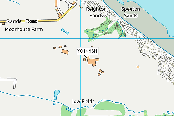 Reighton Sands Holiday Park map (YO14 9SH) - OS VectorMap District (Ordnance Survey)