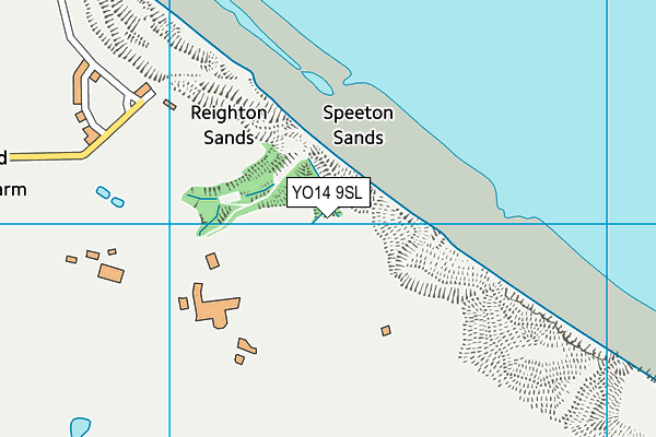YO14 9SL map - OS VectorMap District (Ordnance Survey)