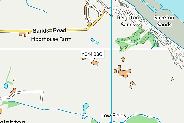 YO14 9SQ map - OS VectorMap District (Ordnance Survey)